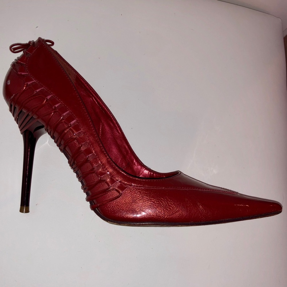 Red Patent Leather Red Aldo Pumps